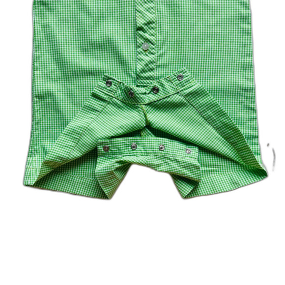 Sir John by Rosalina Green Gingham Shortall Size 18 months - Picture 2 of 4